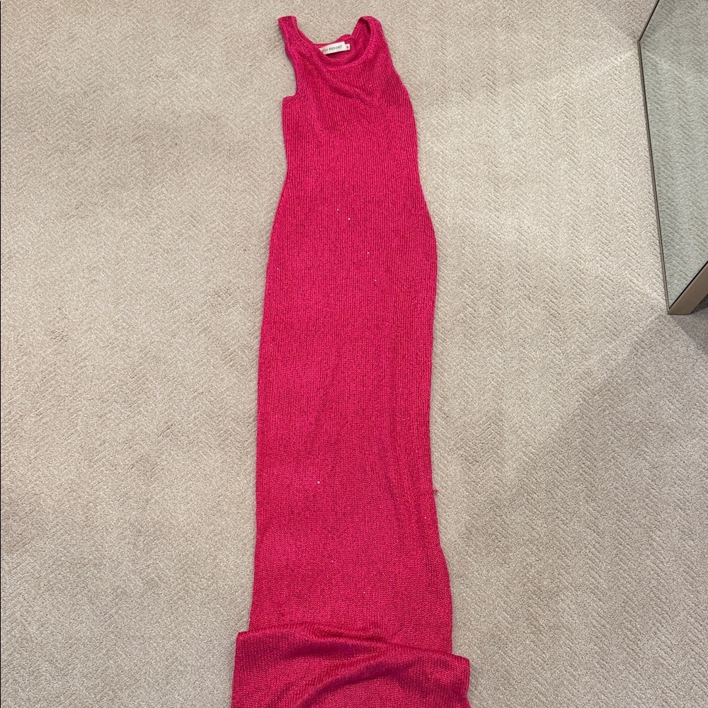 Chic Sleeveless Pink Maxi Dress